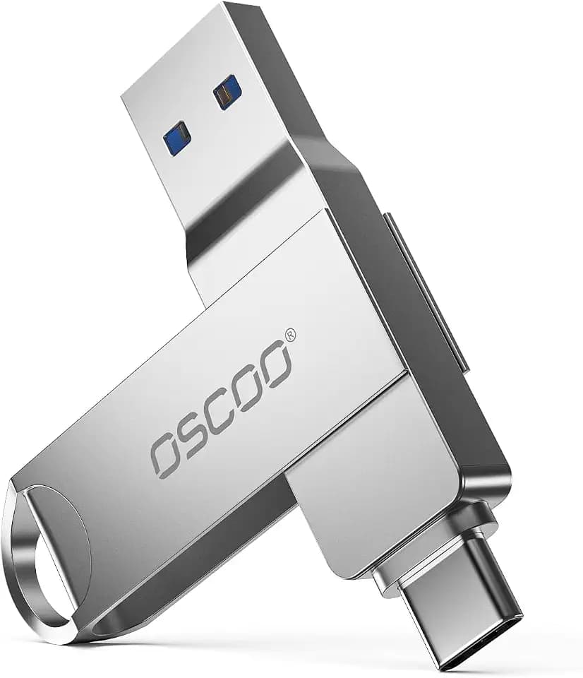 256GB Dual USB Flash Drive, USB 3.1 Gen1 Thumb Drive