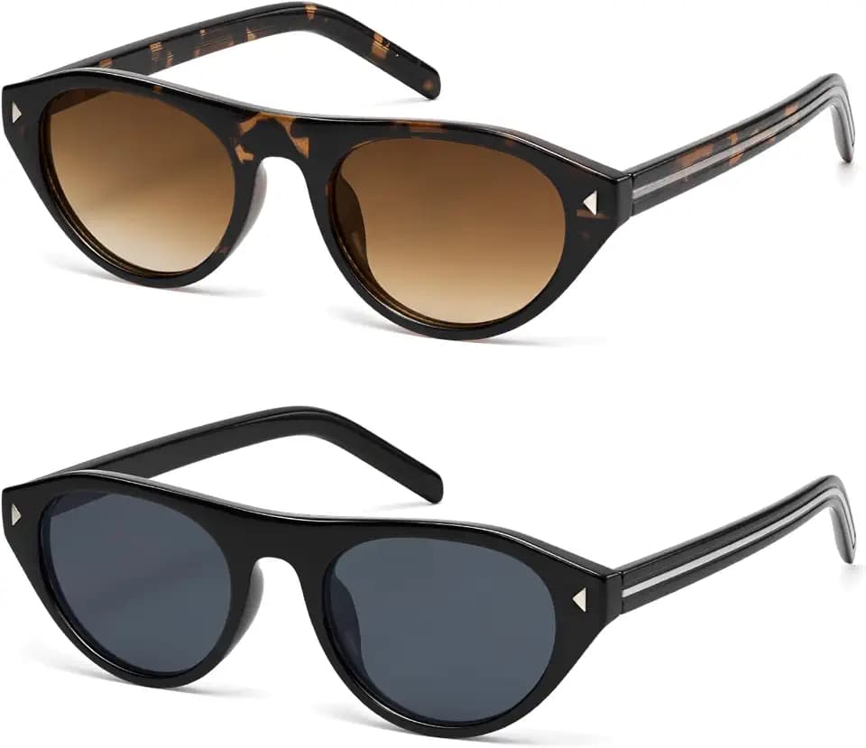 Retro Oval Cat Eye Sunglasses Womens Sun Glasses UV Protection