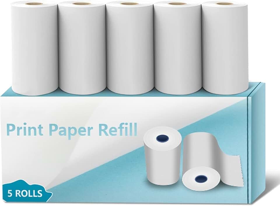 5 Rollen Druckpapier für Kinderkamera Sofortbildkamera