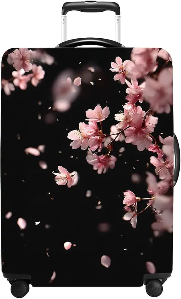 Cherry Blossom Luggage Cover Washable Suitcase Protector Anti-scratch Suitcase cover Fits 28-30 Inch Luggage L