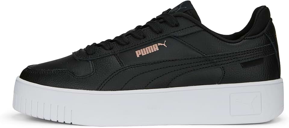 PUMA Damen Carina Sneaker, Schwarz Black Rosewater Silver, 35.5 EU
