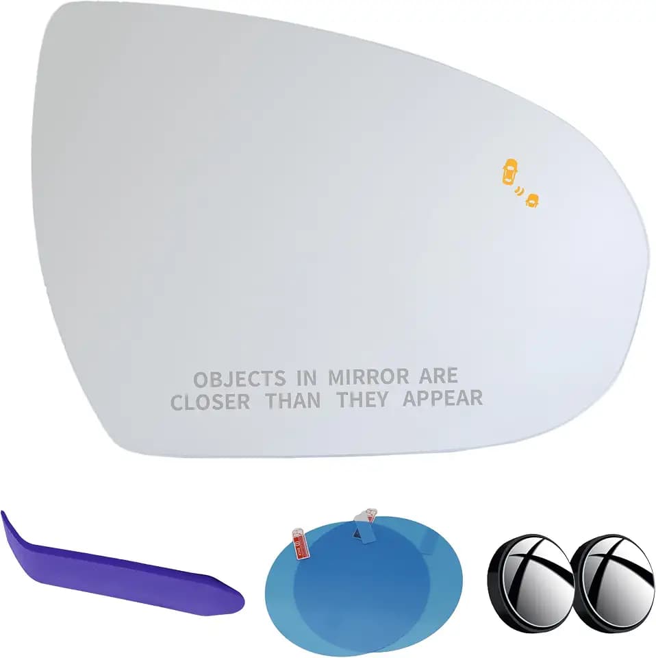 Passenger Side Mirror Glass Compatible with Hyundai Tucson 2016-2021