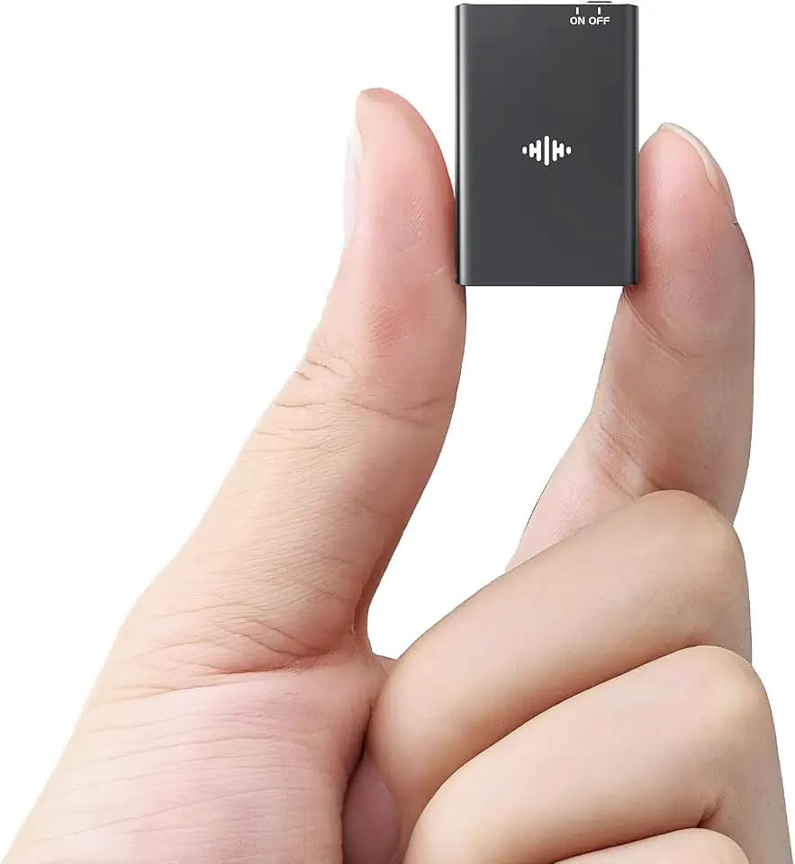 64GB Magnetic Voice Recorder - Lymorvex Voice Activated Recorder AI-Intelligent Noise Reduction, 4800 Hours Recording Device & USB-C Audio Recorder for Lectures, Meetings, Interviews