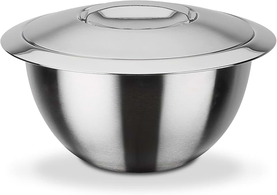 GSW ‎552370 Thermoschüssel mit Deckel, Edelstahl rostfrei - ⌀16 cm, Silber