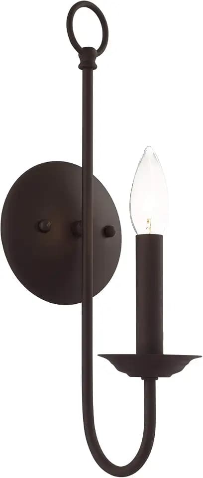 Livex Lighting 42681-07 1-Light Wall Sconce, Bronze