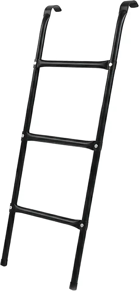 Relaxdays Trampolin Leiter, HxB: 96 x 38 cm, zum Einhängen, schwarz