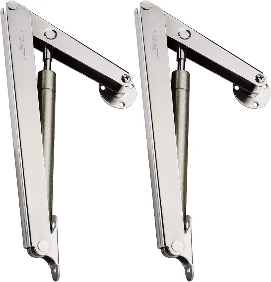 Douper 200N / 30 lb (13.5kg) Gasstrebendeckel-Stütz Scharnier, Hochleistungs Soft-Close Deckel Hydraulischer automatischer Absenkdeckel für Schranktür oder Aufbewahrungsschatzkiste (2 Stück)