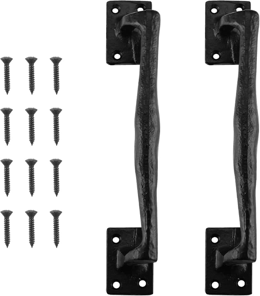 HOME MASTER HARDWARE 9-3/4" Rustic Gate Handle, 2 Pack Barn Door Handles