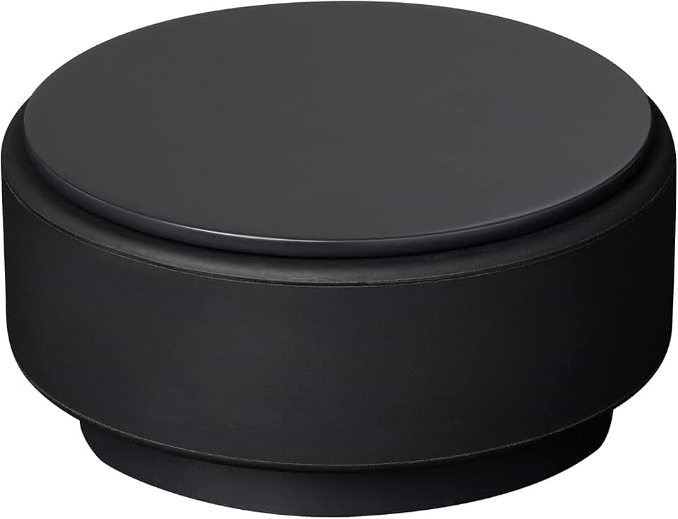 blomus Türstopper -STOP- | Edelstahl matt | Anthracite | 1 kg | H 4 cm x B 9 cm x T 9 cm