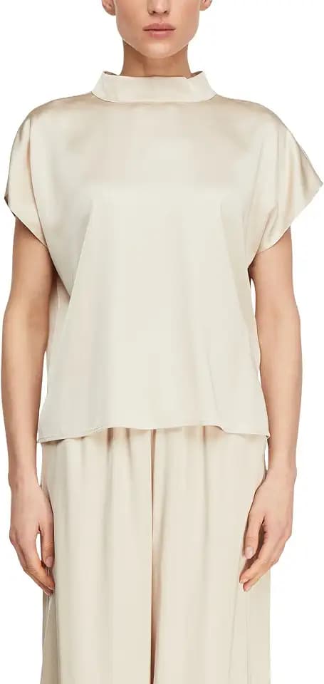 Comma Damen 2179799 Bluse Kurzarm (1er Pack)