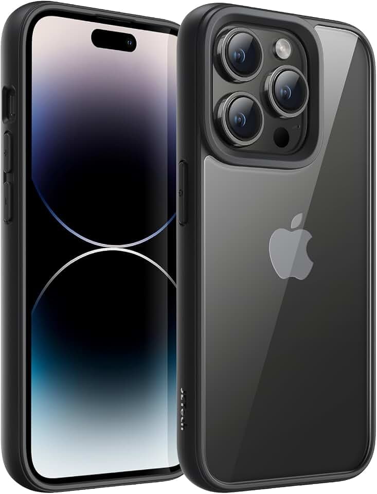 JETech Hülle für iPhone 14 Pro, Raumfahrt Schwarz