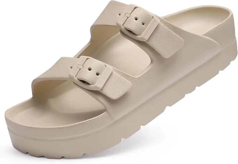 Goosecret Women's Comfortable Arch Support Walking Platform Sandals