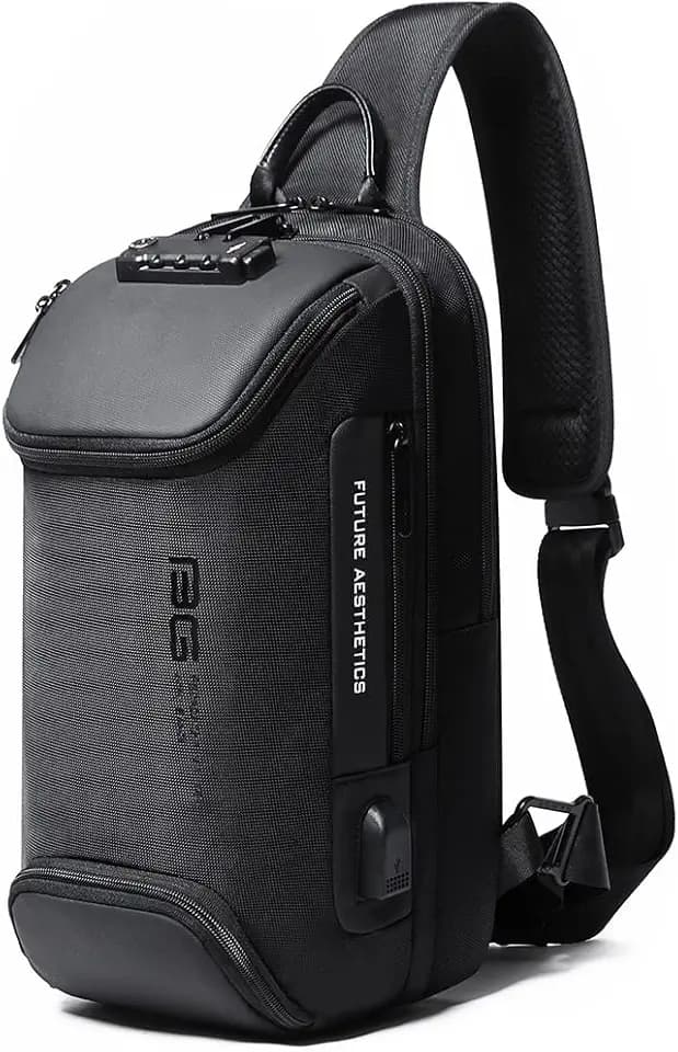 BANGE Men's Sling Backpack - Waterproof Crossbody Bag, Multi-Purpose Shoulder Bag