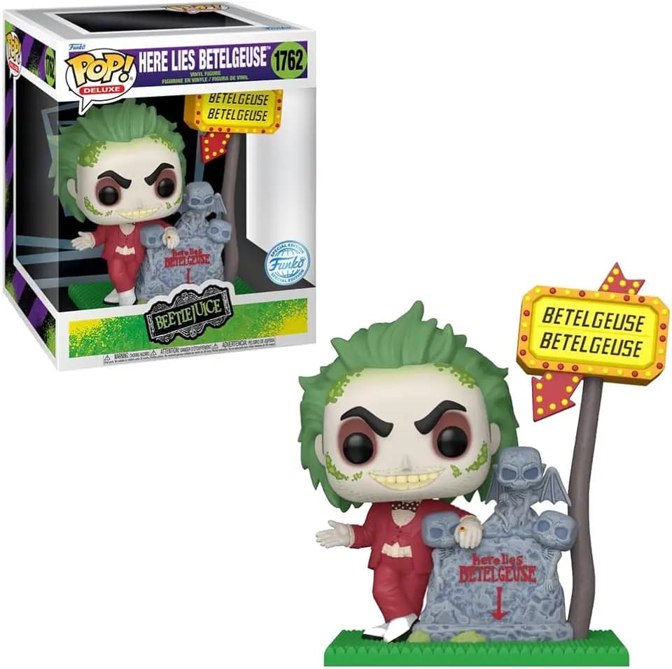 Funko Beetlejuice Beetlejuice - Here Lies Betelgeuse (Pop! Deluxe) Vinyl Figure 1762 None Pop! Multicoloured