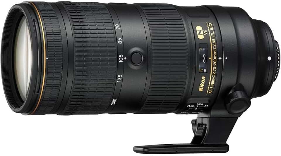 Nikon AF-S Nikkor 70-200 mm, 1:2.8E FL ED VR (inkl. HB-58 Gegenlichtblende mit CL-M2 Objektivbeutel) schwarz