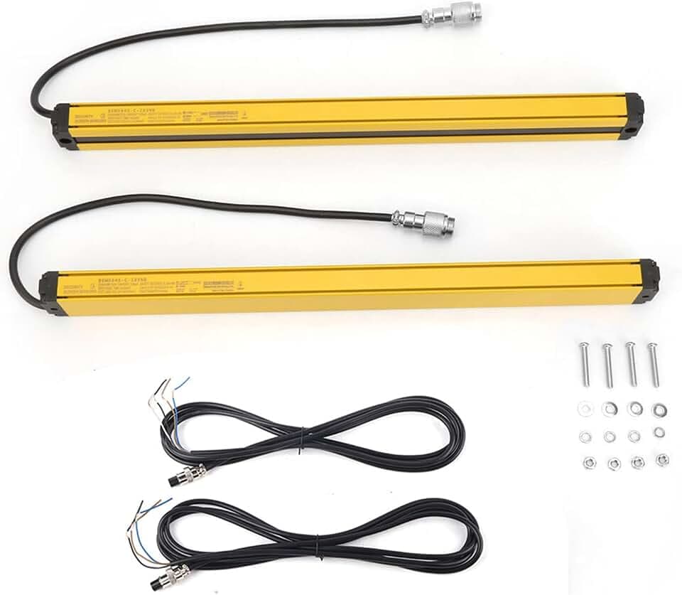 Sicherheits Lichtvorhang Sensoren, 8 Beams Lichtvorhang Sensorschalter DC10–30 V BEM0840-C-280NB Sicherheitslichtgitter Optischer Gittersensor Sicherheitslicht Sensor Lichtgitter Lichtgatter