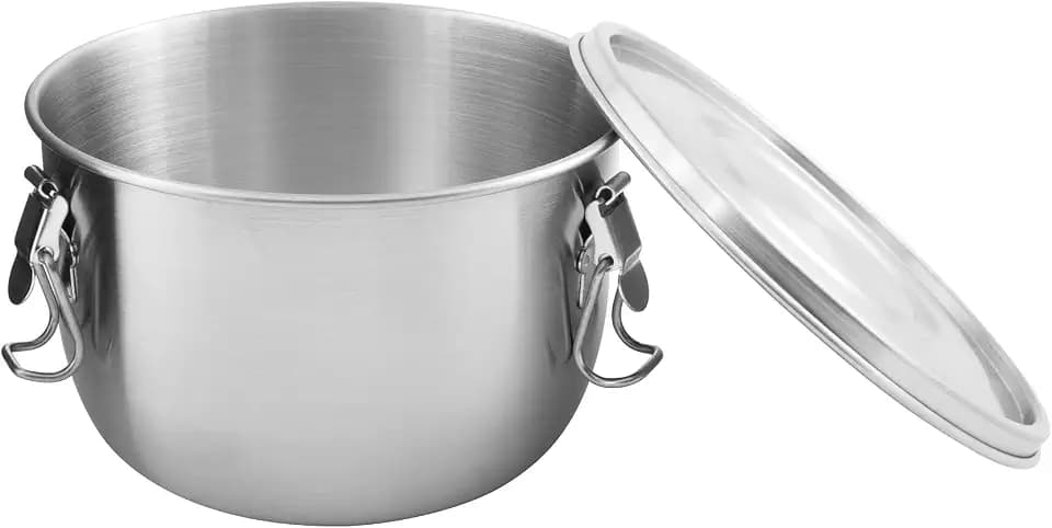 Tatonka Edelstahldose Foodcontainer - Essensbehälter mit Deckel, Clip-Verschlüssen - 0,75L / 1L / 1,5L / 2L Volumen - unzerbrechlich, schadstofffrei, spülmaschinenfest