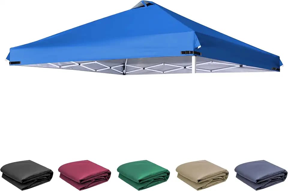SCOCANOPY Replacement Top with Air Vent and Buckle for 10x10 Canopy Frame, Canopy Cover ONLY, (Blue)