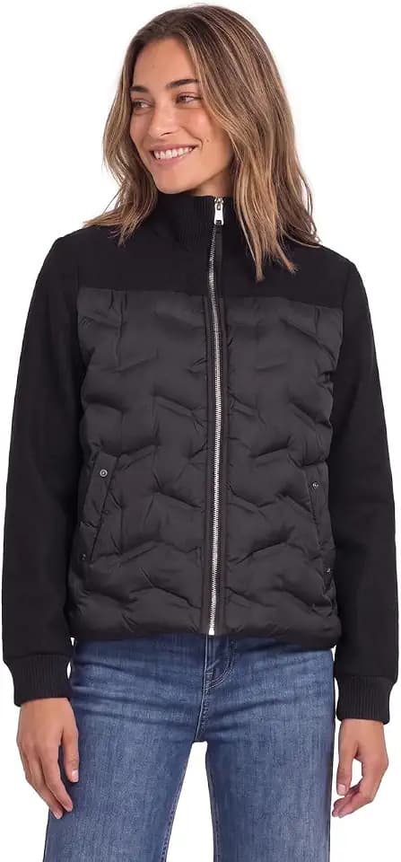 Street One Damen 2005889 Strukturmix Jacke mit geklebter Steppung (1er Pack)