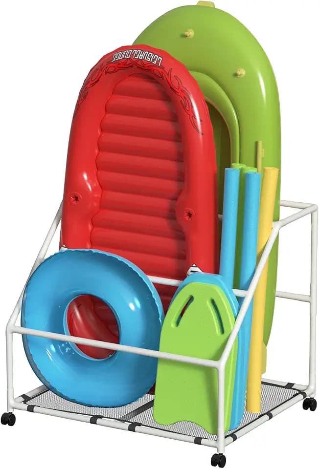 Pool Float Holder, Rustproof Outdoor Storage Rack