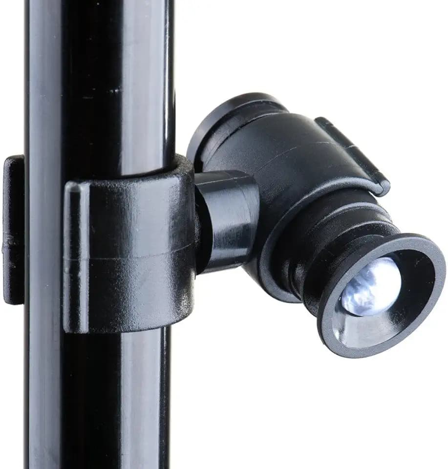 LightBaum 2G LED Flashlight for Canes, Crutches & Walkers — Universal Clip-On Mount, Adjustable Angle, Helps Prevent Nighttime Falls | Battery Powered, Easy Install on Any Mobility Device