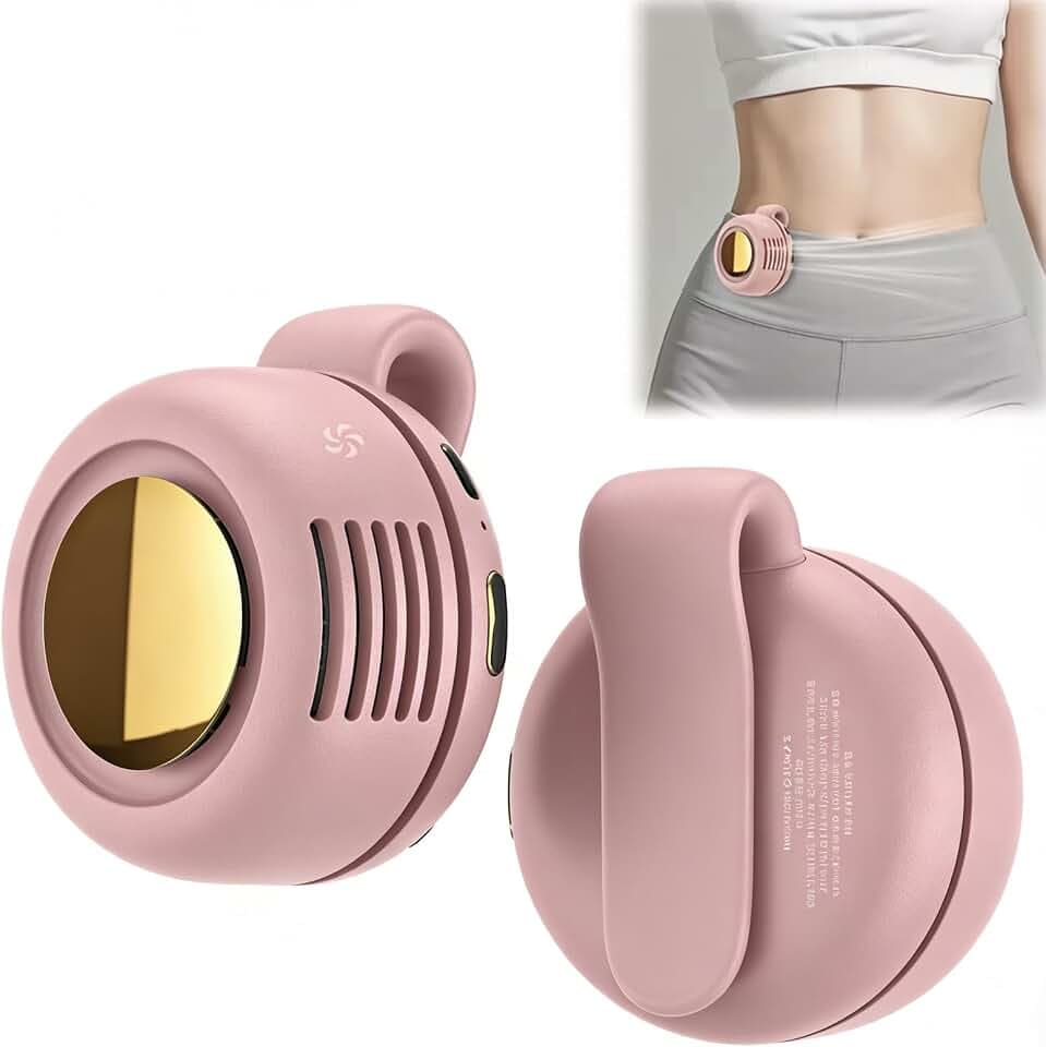 Leiser Mini-Ventilator ohne Flügel, tragbarer Taillenclip-Ventilator, wiederaufladbar, freihändiger Gürtelventilator mit 3 Geschwindigkeiten, für Reisen, Büro, Hemd, Sommergeschenk für