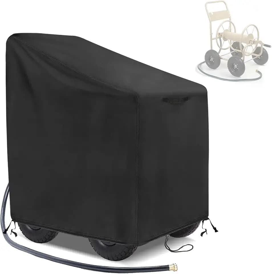 Outdoor Garden Hose Reel Cart Cover Waterproof-30.3x26.3x35in