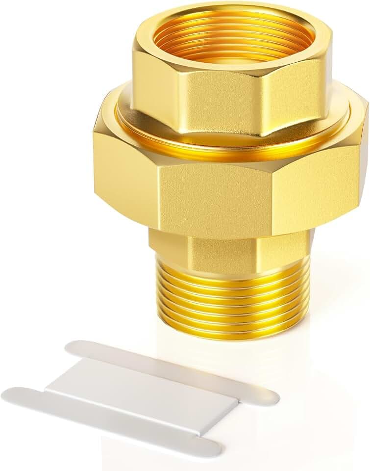 GASHER 1" NPT (F x M) Brass Union Pipe Fitting