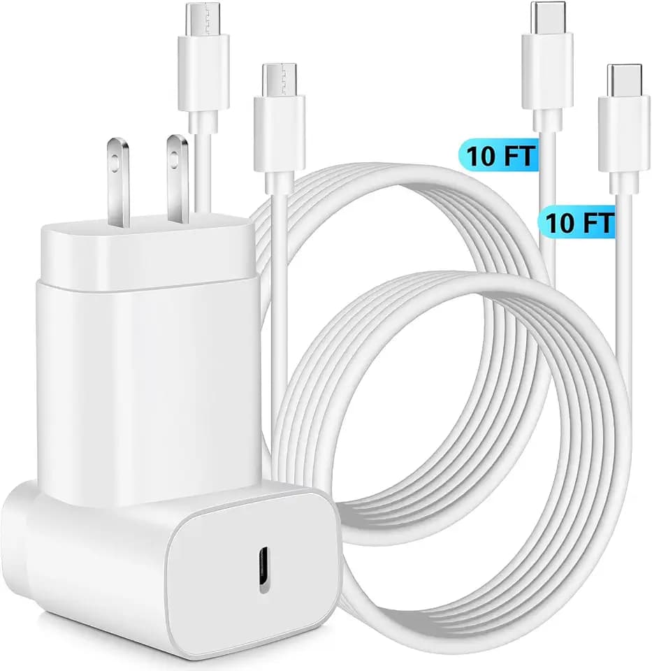 Samsung Super Fast Charger,25W Samsung Charger Fast Charging Block,2Pack Type C Android Phone Charger,USB C Cable for Samsung Galaxy S26 Ultra/S26+/S25/S24 FE/S23/S22/A14/A54/Z Fold 8/7/6,Z Flip 8/7/6