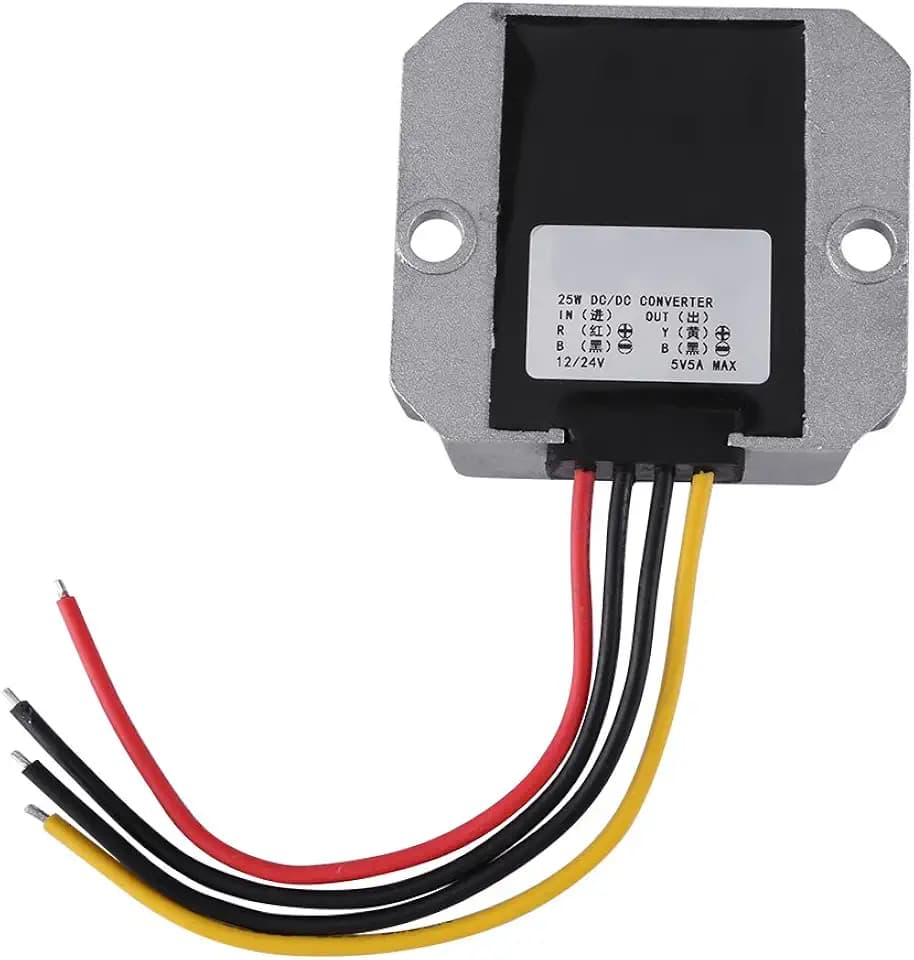 25W 5A DC DC Stromversorgungsmodul Spannung Converter Eingang 12V / 24V Ausgang 5V für Automobil Fahrzeug