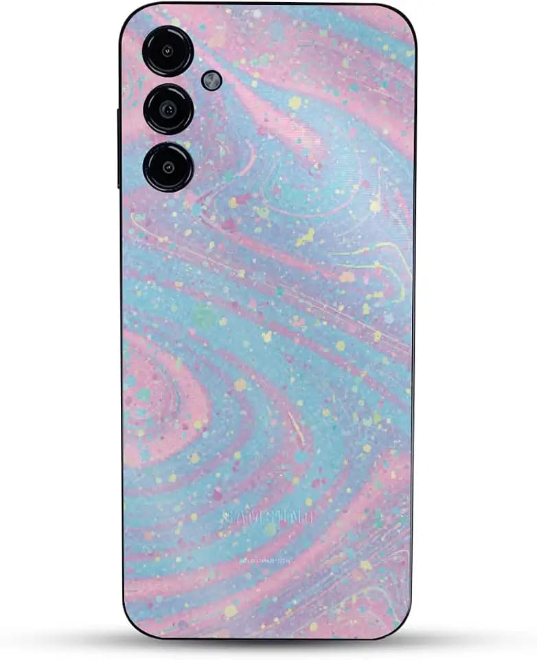 Glossy Glitter Phone Skin Compatible with Bark Phone - Cotton Candy Swirl - Premium 3M Vinyl Protective Wrap Decal Cover - Easy to Apply | Crafted in The USA by MightySkins