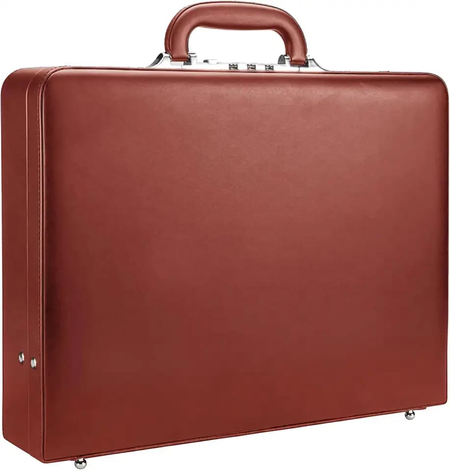 HAESTUS Briefcases for Men, Professional Leather Briefcase with Lock