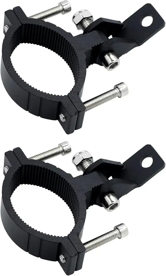 Motorcycle Spotlight Bracket, 2PCS Headlight Holder, Heavy-Duty Tube Clamp Mounting Bracket for 40mm-64mm ATV UTV Roll Bar (1.58-2.5 inch)