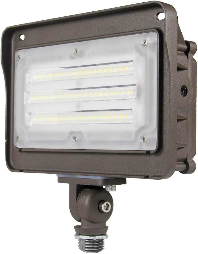 kadision LED Flood Light Outdoor, Dusk-to-Dawn Photocell, 50W 6500LM