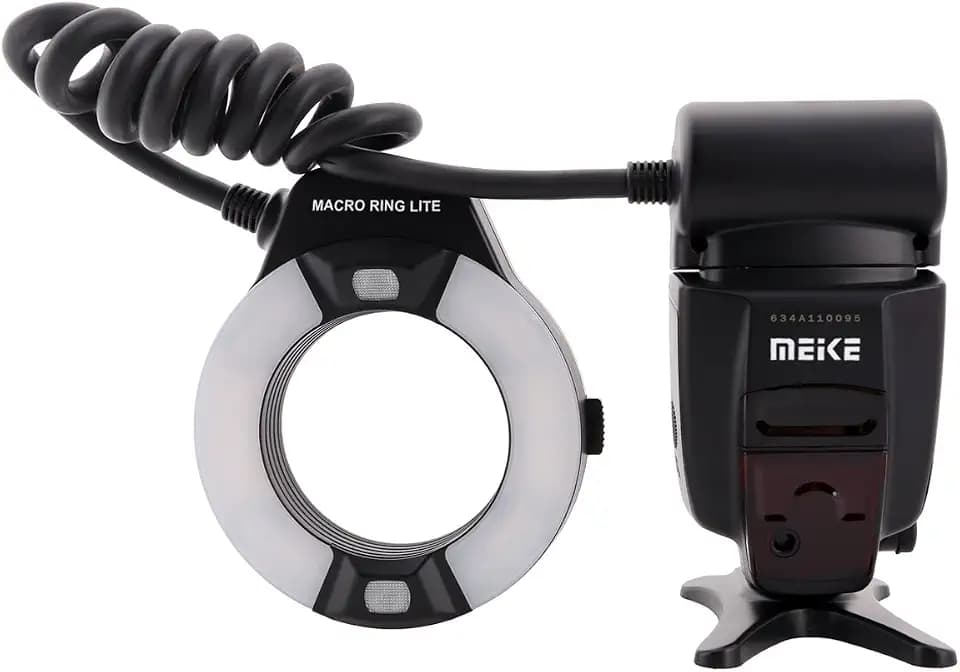 MK-14EXT Makro i-TTL Ringblitz Kompatibel mit Canon EOS mit LED Hilfslicht Standard ISO Blitzschuh