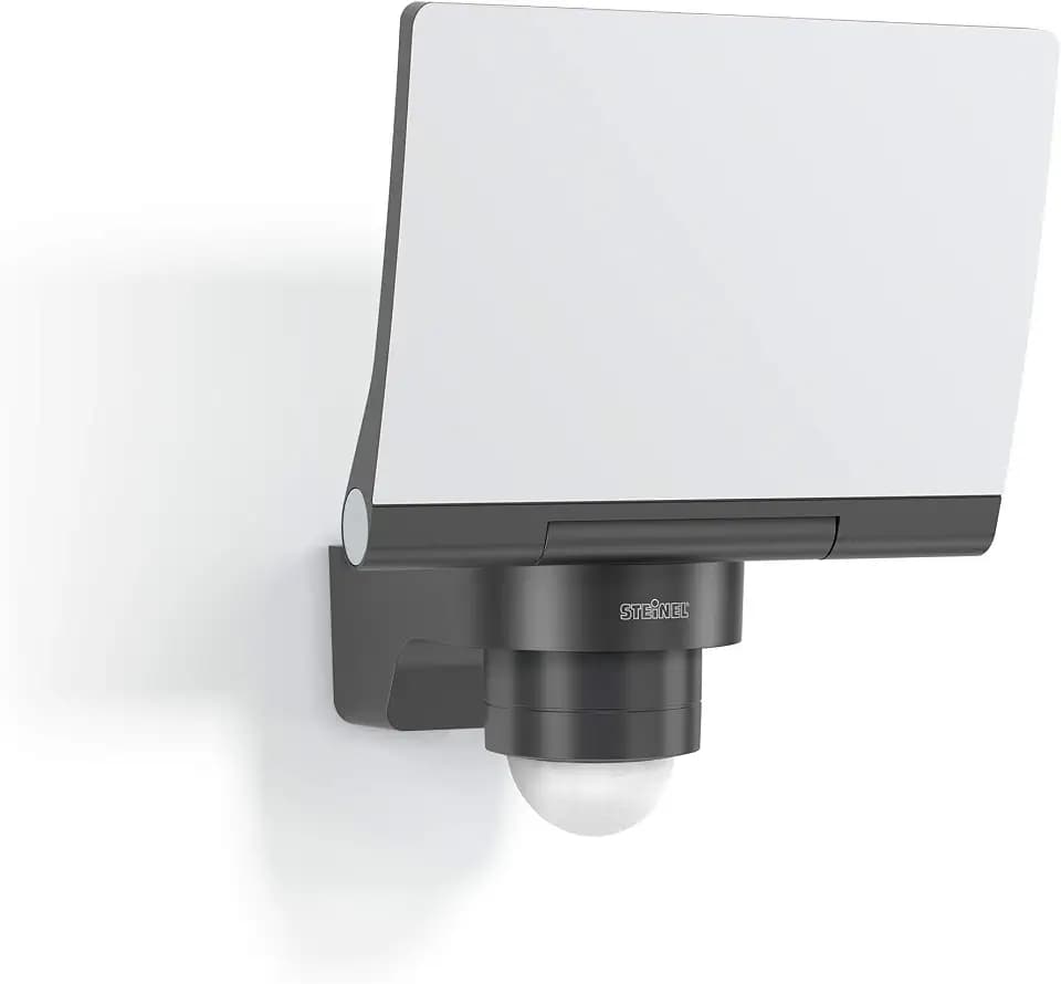 Steinel LED Strahler XLED PRO 240 S Anthrazit, 19,3 W Flutlicht, 240° Bewegungsmelder, 3000K warmweiß
