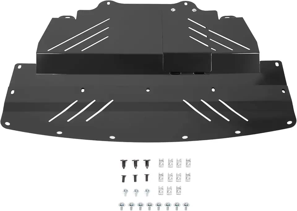 ALMULOO Under Tray Skid Plate Compatible with 2007-2014 Infiniti G35X G37X