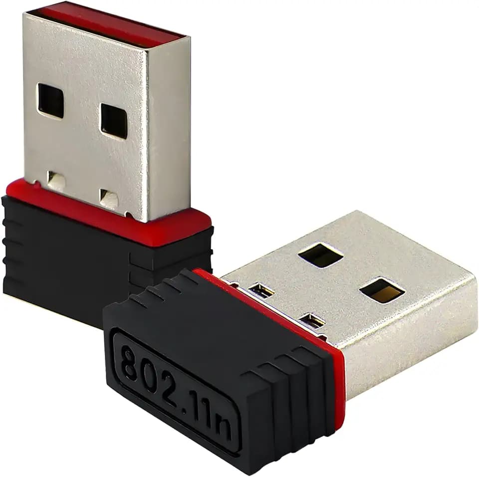 2 Pack150Mbps Free Driver Wireless USB WiFi Adapter, Single Band 2.4GHz, Free Driver only for Win10 Plug and Play