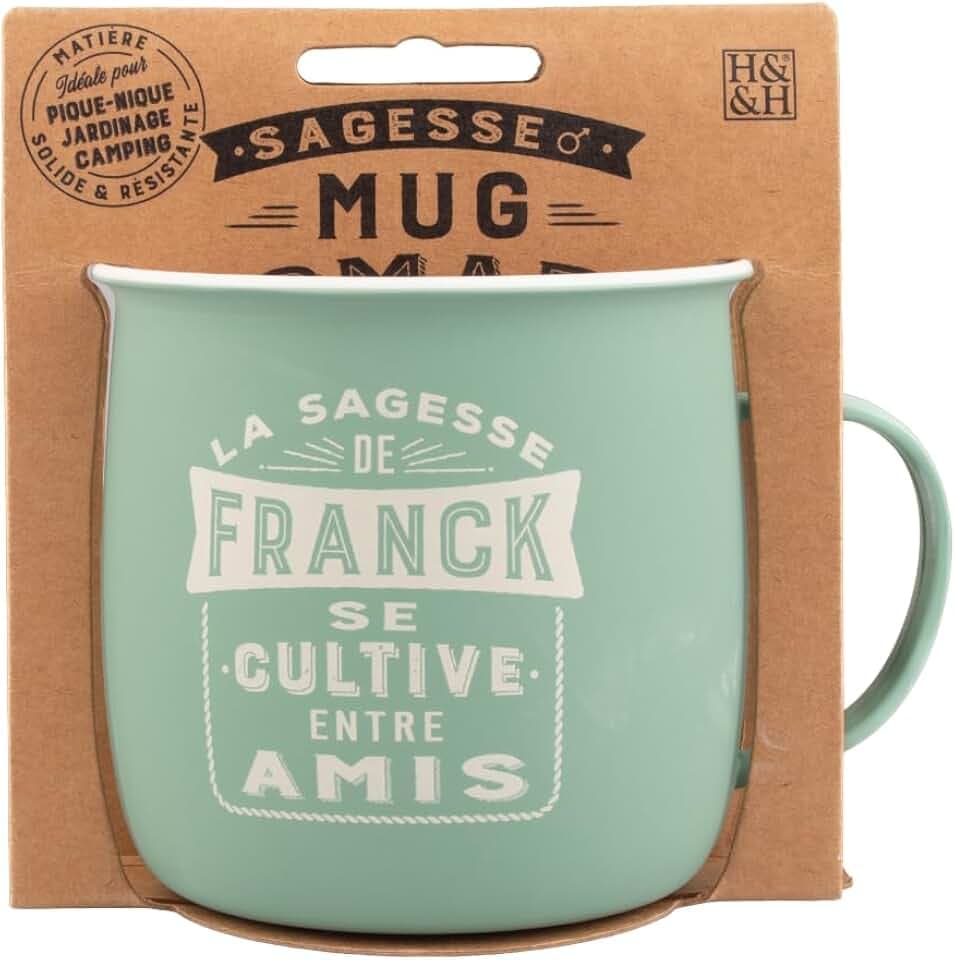 MUG NOMADE - Tasse für Tee und Kaffee, personalisierbar, Franck – Geschenk für Damen und Herren