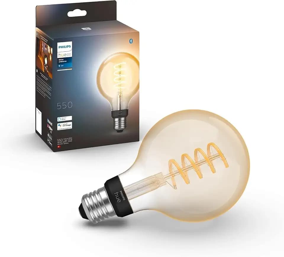 Philips Hue E27 Filament Globe Lampe