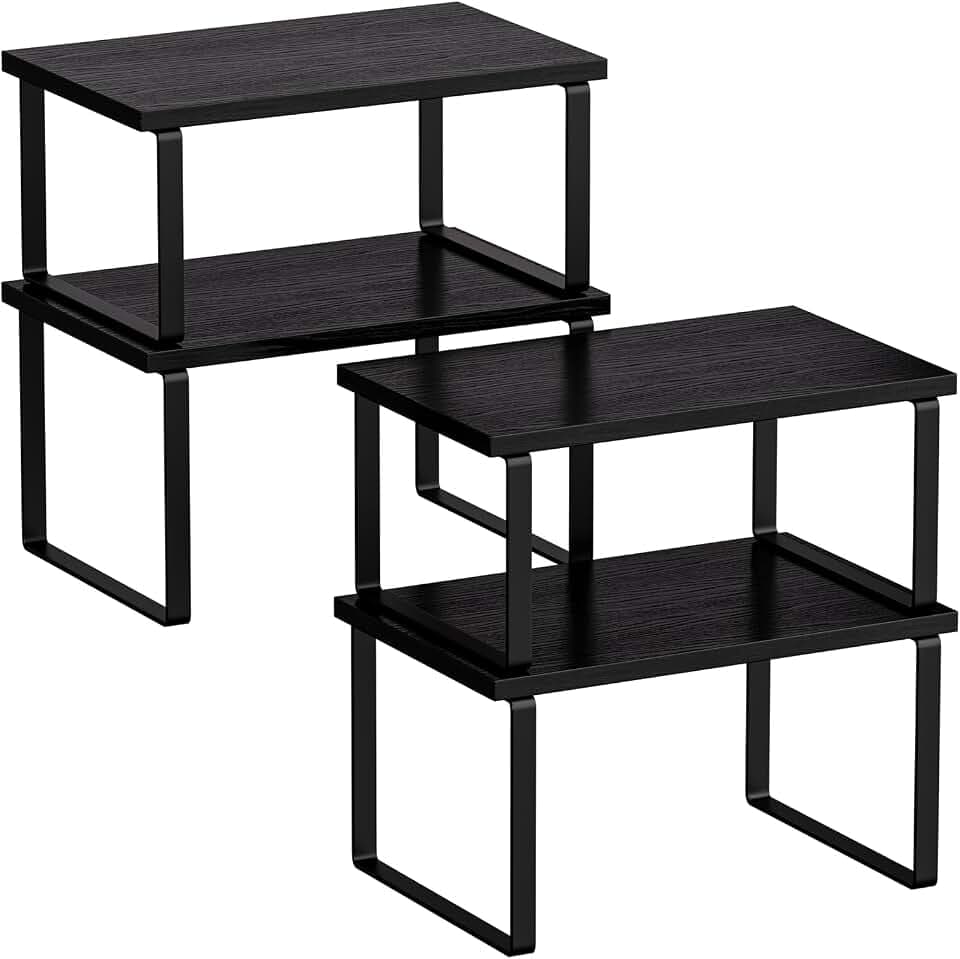 Cabinet Organizer Shelf, Kitchen Counter Shelf, Pantry Storage Riser