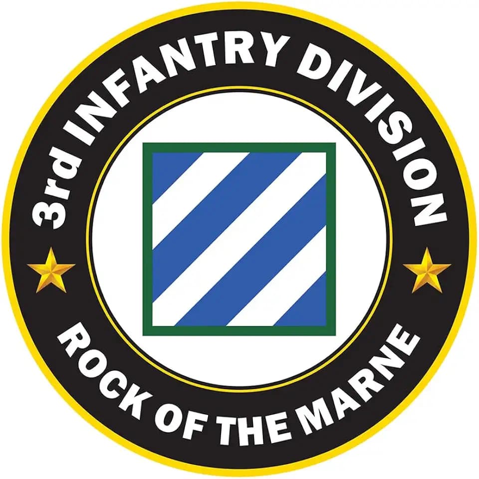 3rd infantry division Rock of the Marne Metal Sign 12 Inch Diameter Round Tin Sign Home Wall Decoration (ROCK)