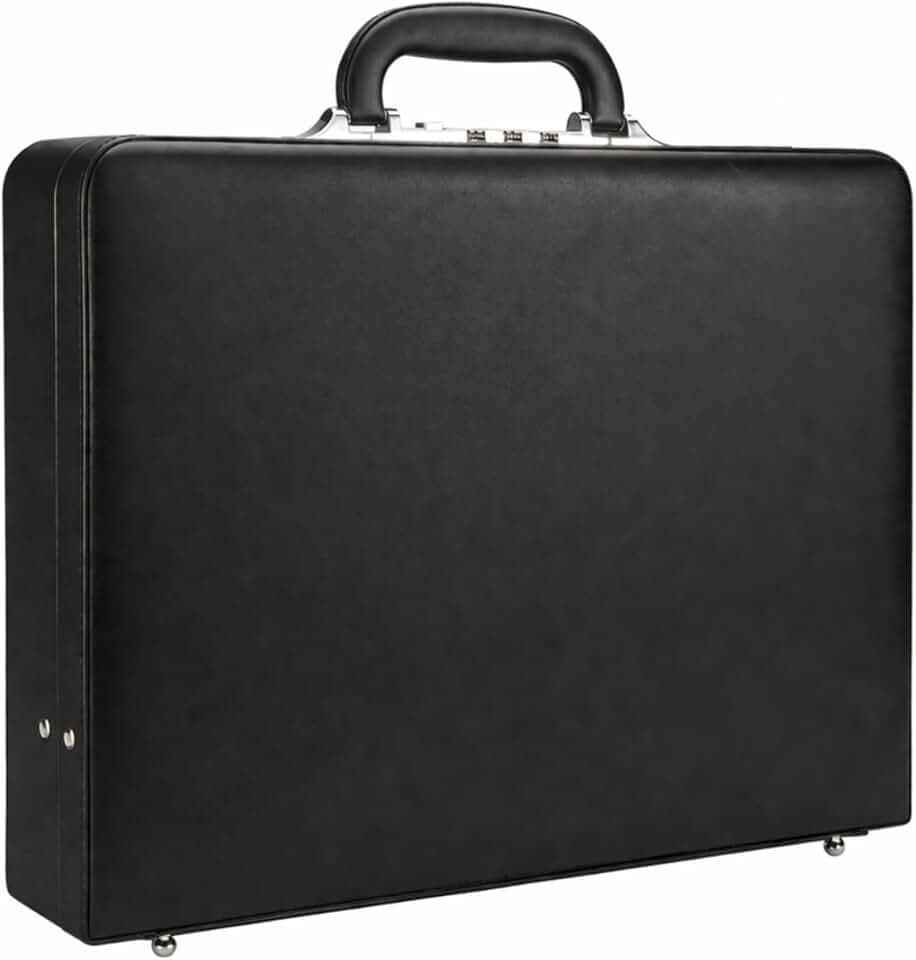 HAESTUS Briefcases for Men, Professional Leather Briefcase with Lock