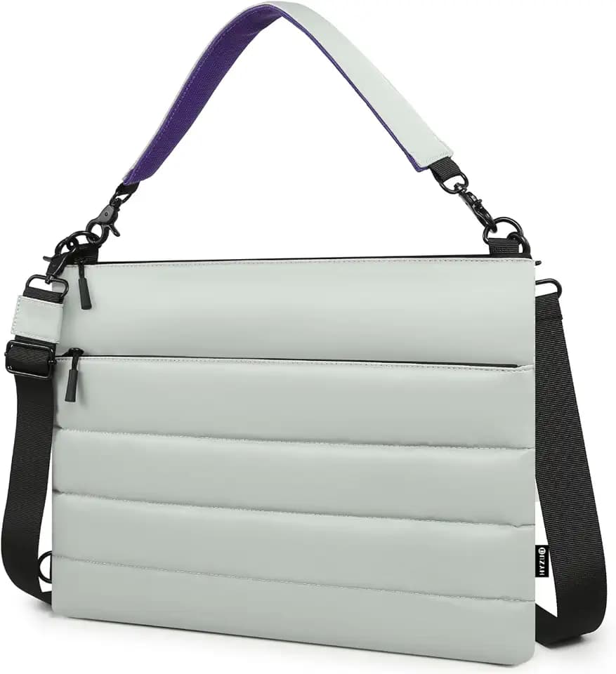 HYZUO Puffy Laptoptasche für 15-16 Zoll MacBook Pro Air M5, Grau