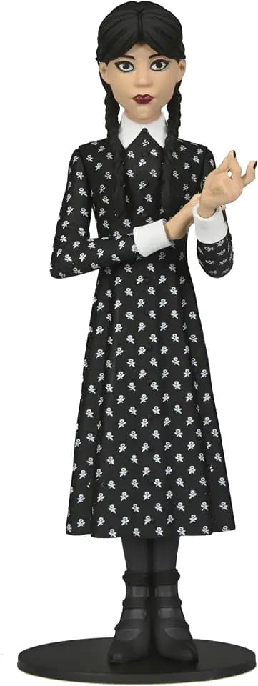 NECA Wednesday Toony Terrors Actionfigur Classic Dress aus Kunststoff, in Blisterverpackung