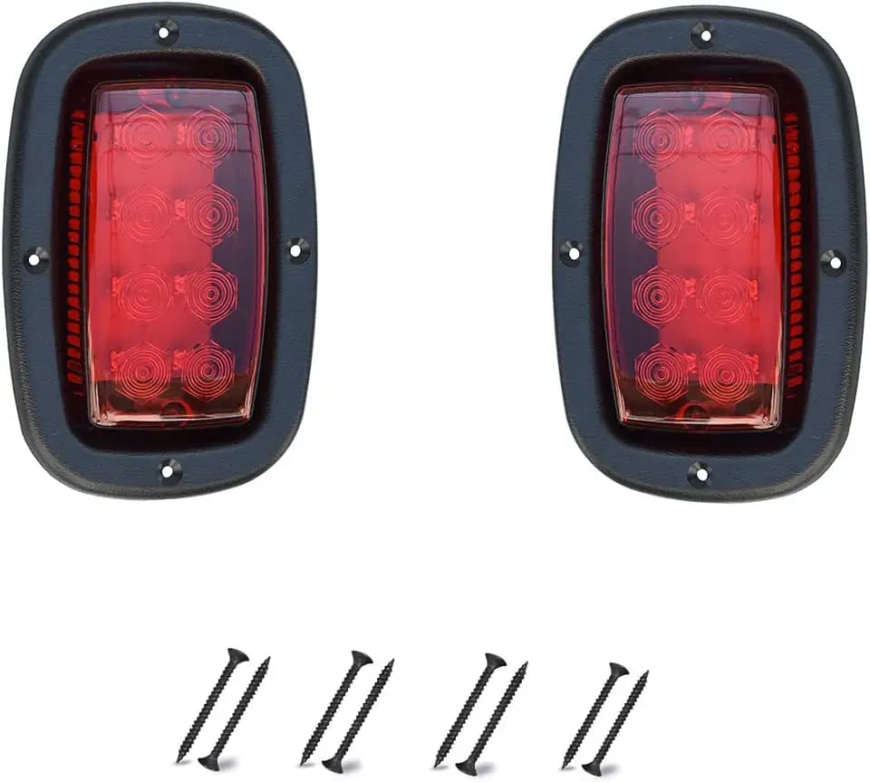 Golf Cart Taillight for Club Car DS 12V Replace Rear Light Kit for Club Car DS 1993- up,Yamaha G14 G16 G19 G22 Golf Cart Brake Light