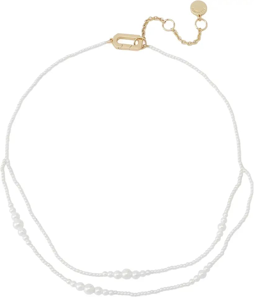 AllSaints Jewelry Women's Hazel Pearl Layered Necklace