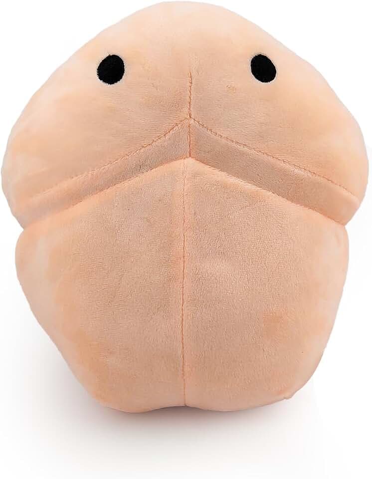 Mad Monkey Wärmekissen Willy the Warmer, mit herausnehmbarem Hirsekissen, weiches Plüschkissen für Bauch, Rücken & Entspannung, lustiges Geschenk für Erwachsene
