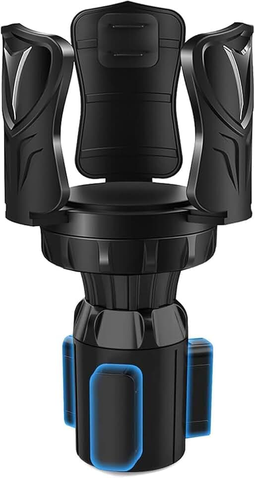 Auto Getränkehalter Verstellbare Becherhalter Expander, Auto Flaschenhalter mit Abnehmbarem Basis, Elastisches Greiferdesign für Auto Aschenbecher, Kaffeebecher und Getränkedose 0.3-1.3L (6-11,2 cm)