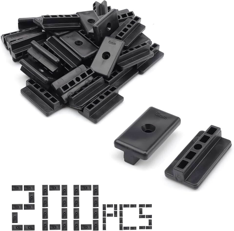 200 Stück WPC Clips, 6 mm Terrassendielen Befestigung Unsichtbar